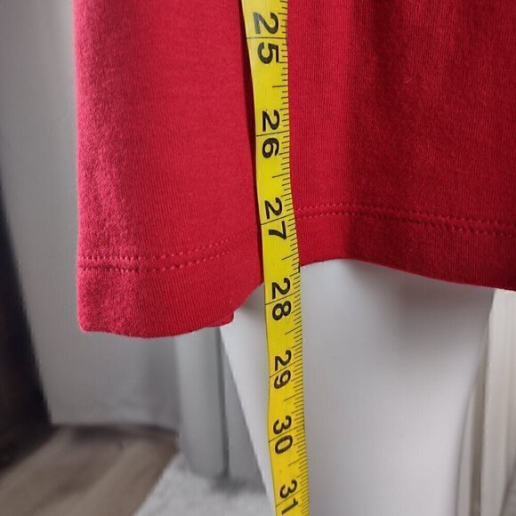 Kim Rogers Perfectly Soft Red Crew Neck 100% Cotton T-Shirt Size XL (NWT) - Picture 6 of 12